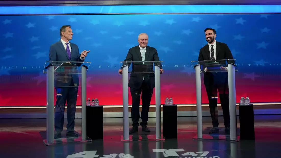 Cuomo, Sliwa, Mamdani: Die drei Kandidaten, die Bürgermeister von New York werden wollen. (Archivbild) - Bild: Angelina Katsanis/POOL AP/AP/dpa