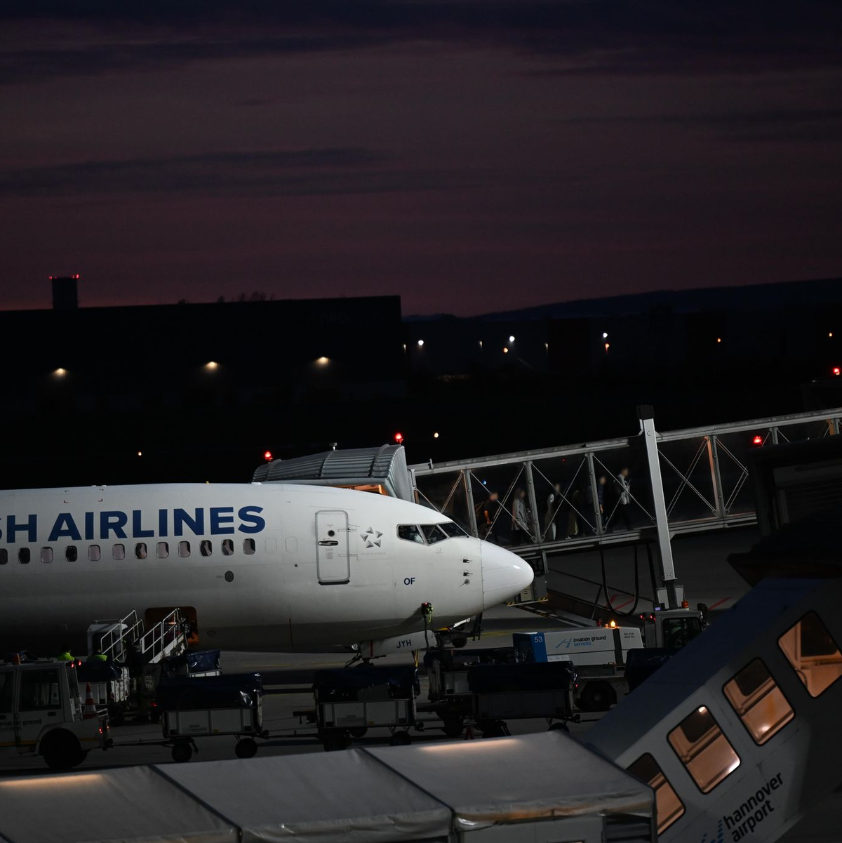 Ankunft am Flughafen Hannover.  - Foto: Dpa/dpa