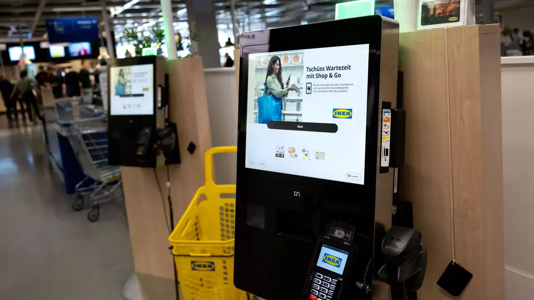 Ikea nutzt SB-Kassen bereits seit 2008. - Bild: Sven Hoppe/dpa