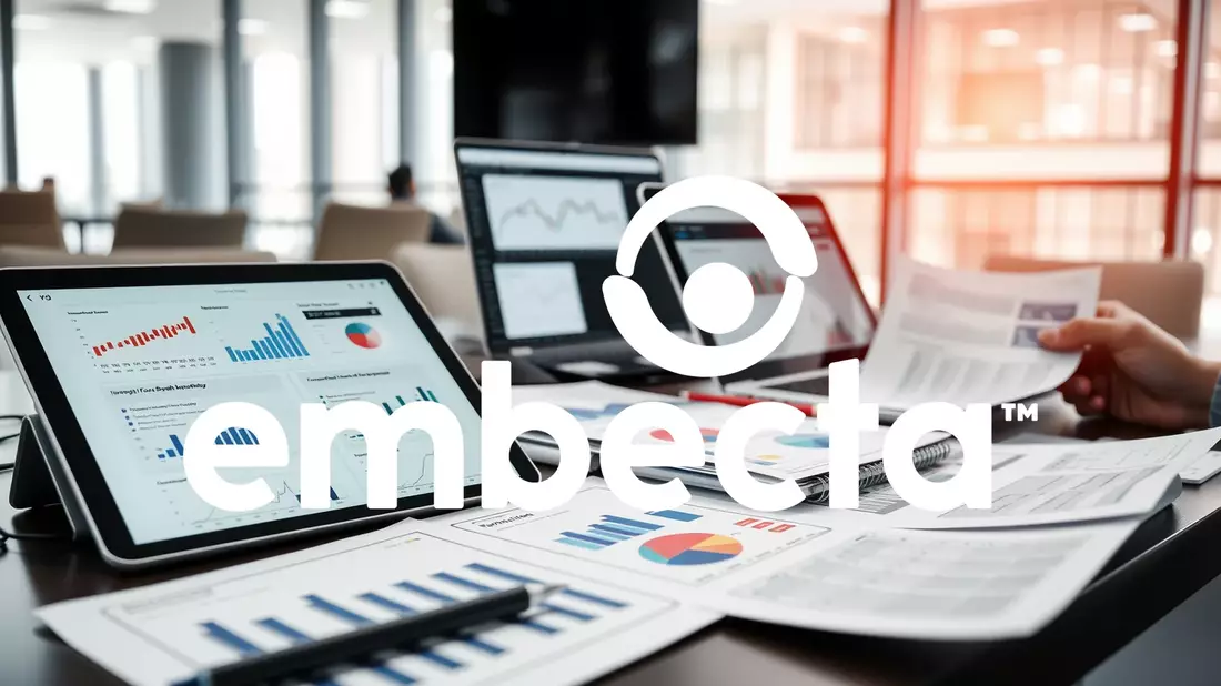 Embecta Aktie: Umsatzentwicklung dargestellt Illustration mit AI erstellt übermittelt durch boerse-global.de