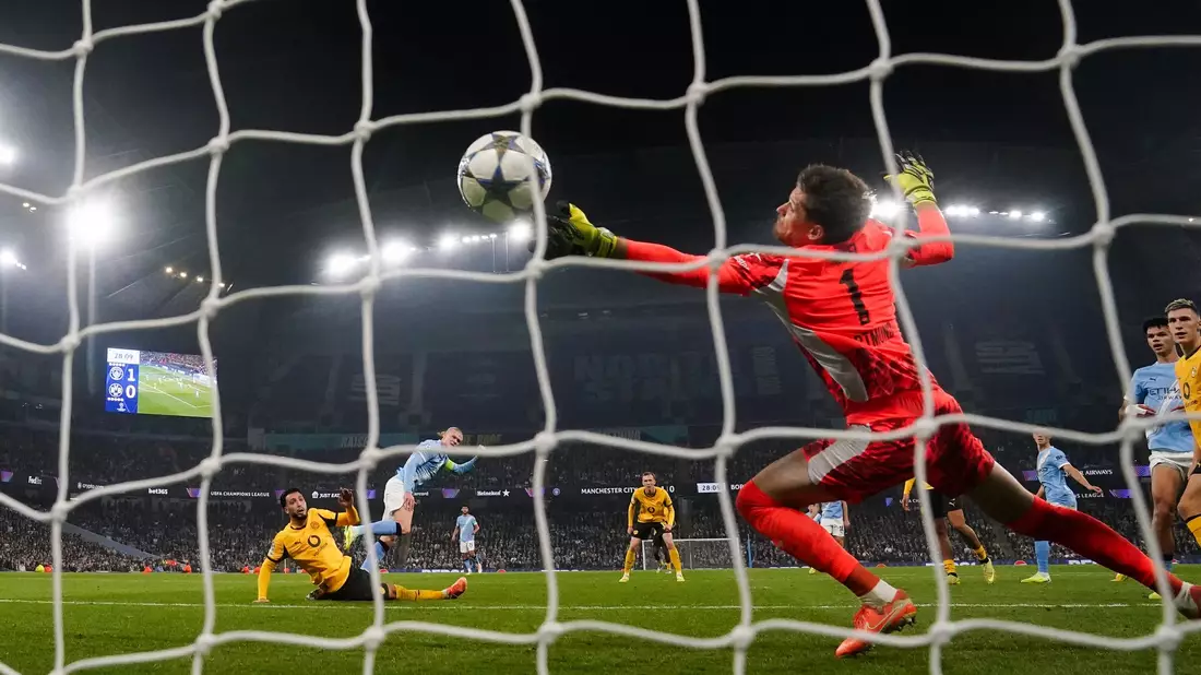 Erling Haaland traf gegen seinen Ex-Verein. - Bild: Nick Potts/PA Wire/dpa