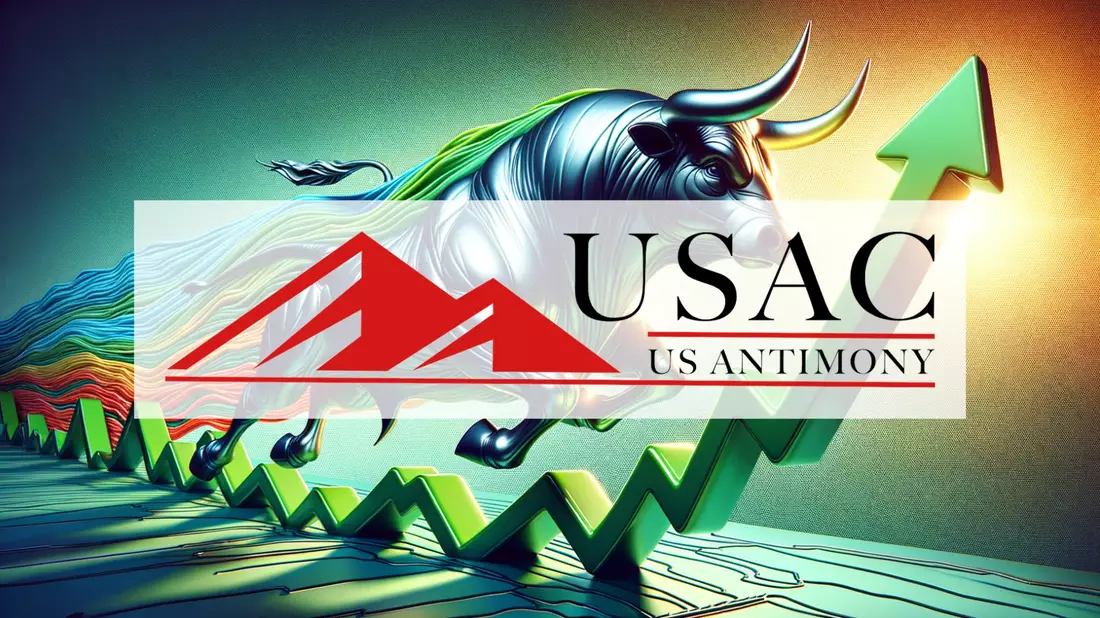 UAMY Shares Extend Losses as Technical Support Fails Illustration mit AI erstellt übermittelt durch boerse-global.de