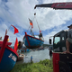 In Vietnam wurden vorsorglich Boote in Sicherheit gebracht. - Foto: Pham Linh/VNExpress/AP/dpa