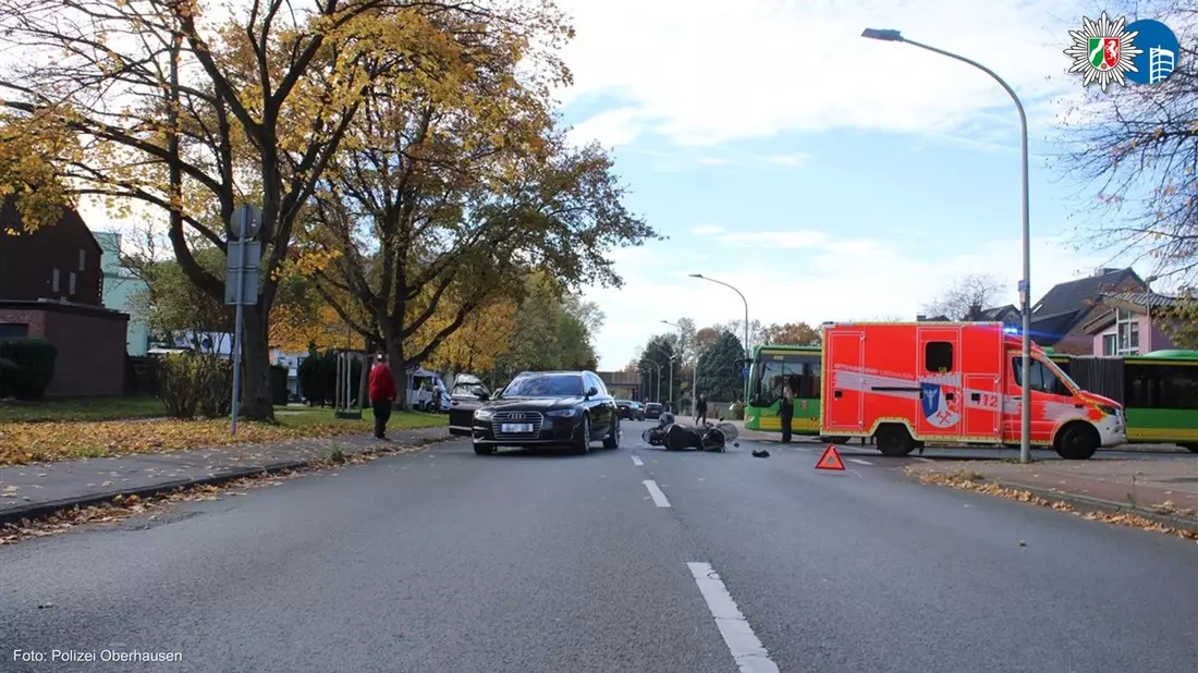 POL-OB: Roller-Pkw-Crash - Buchenweg zeitweise gesperrt - Bild: presseportal.de