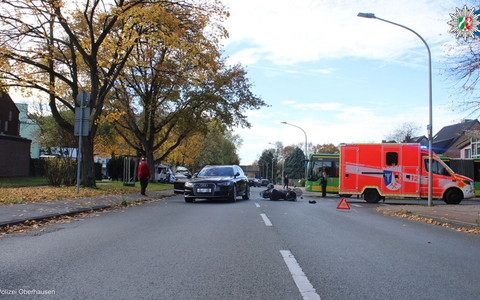POL-OB: Roller-Pkw-Crash - Buchenweg zeitweise gesperrt - Foto: presseportal.de