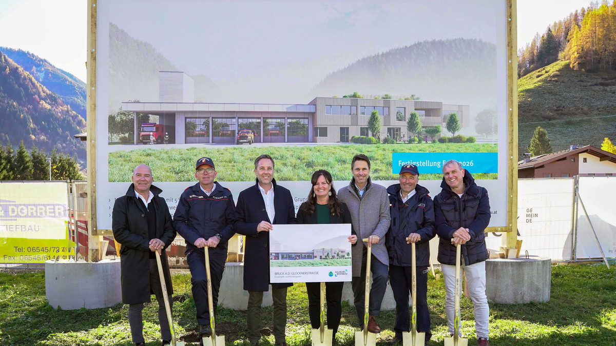 SWB-Spatenstich in Bruck - Foto: Neumayr über pressetext.de