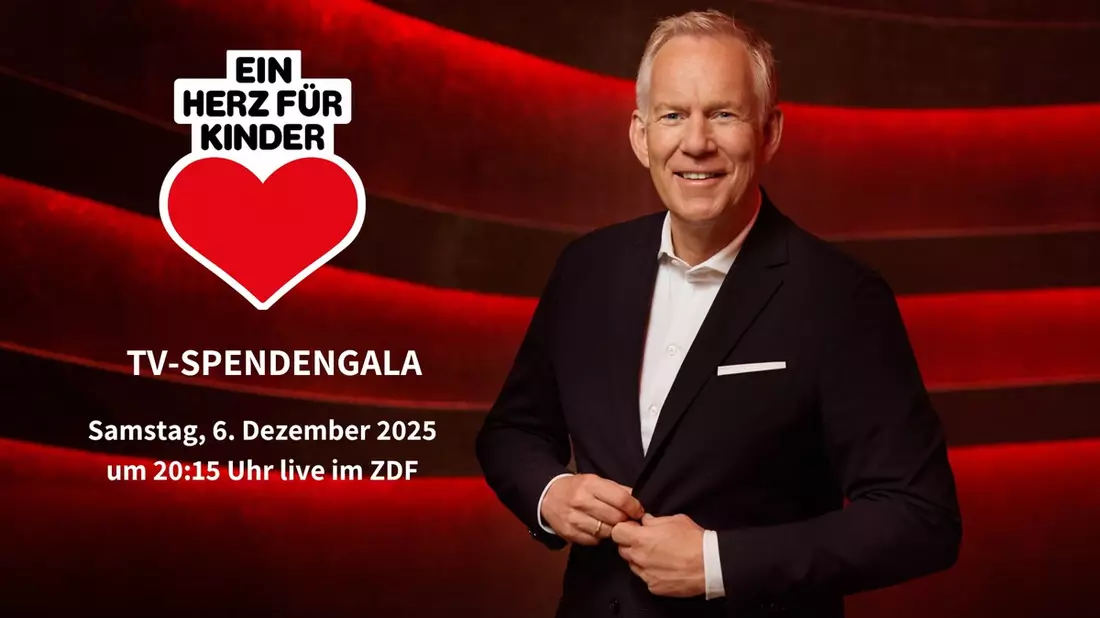 Ein Herz für Kinder: Am 6. Dezember 2025 zeigt das ZDF zum 25. Mal die TV-Spendengala für Kinder in Not / Jubiläumssendung mit Andrea Berg, Roland Kaiser und Santiano / Moderation Johannes B. Kerner - Bild: presseportal.de