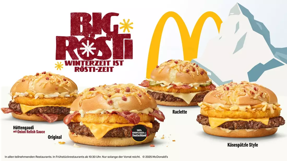 Winterzeit ist Rösti-Zeit: Der Big Rösti ist zurück bei McDonald's Deutschland! - Bild: presseportal.de