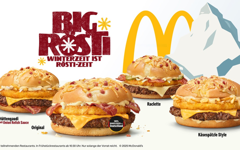 Winterzeit ist Rösti-Zeit: Der Big Rösti ist zurück bei McDonald's Deutschland! - Foto: presseportal.de