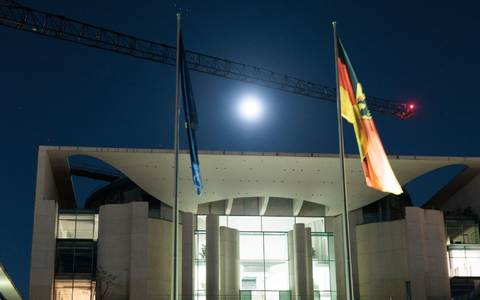 Beim «Stahlgipfel» im Kanzleramt ging es um die Zukunft der Stahlindustrie in Deutschland. - Foto: Carsten Koall/dpa