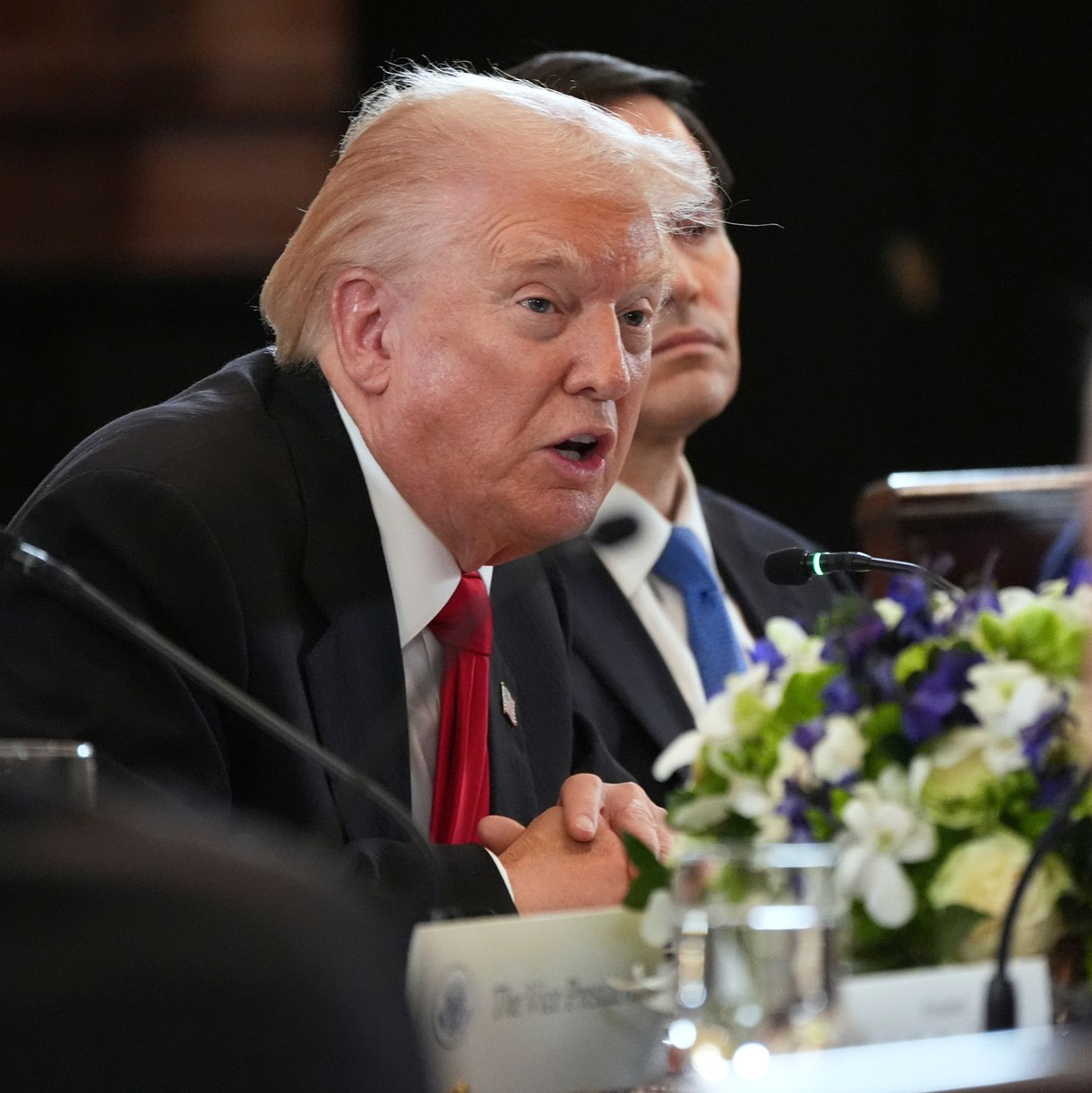 Kasachstan ist nach Worten Trumps das erste Land seiner zweiten Amtszeit, das den Abraham-Abkommen beigetreten sei - «das erste von vielen».  - Foto: Jacquelyn Martin/AP/dpa