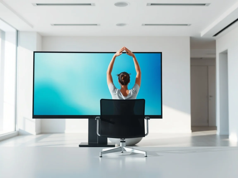 Bewegungssnacks und Büro-Yoga gegen Rückenleiden - Foto: über boerse-global.de