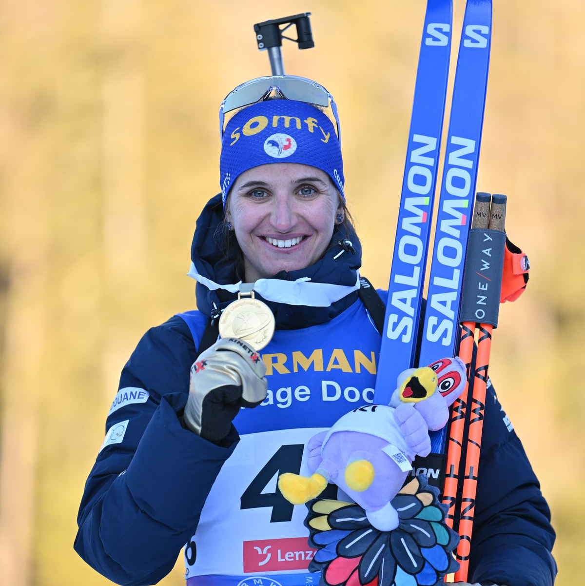 Medaillensammlerin: Julia Simon holte schon zehnmal WM-Gold. (Archivbild) - Foto: Martin Schutt/dpa