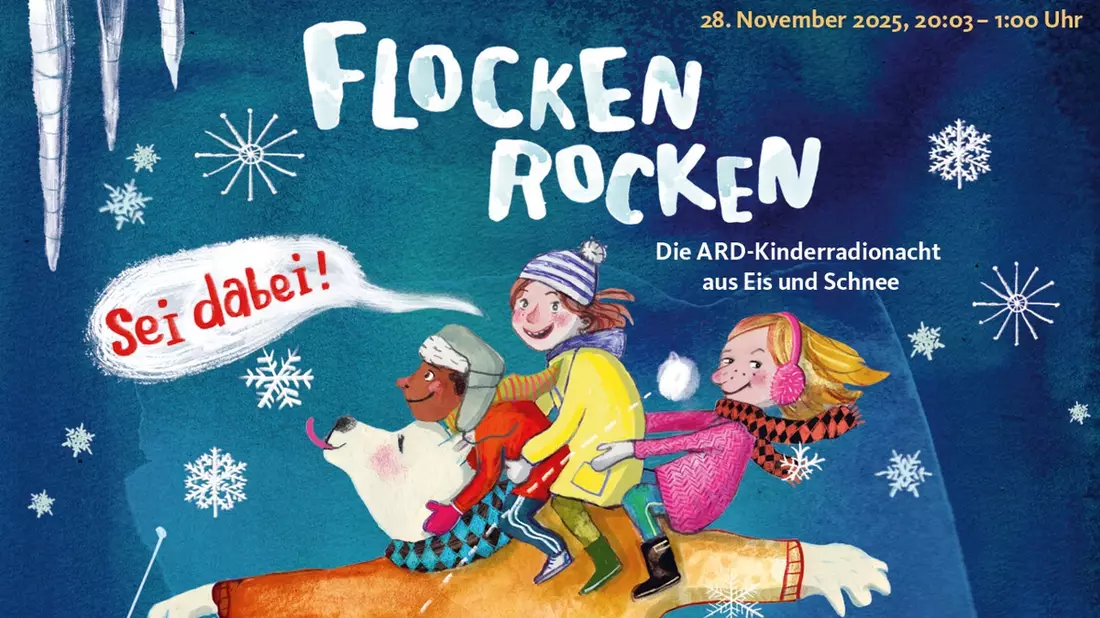 Flocken rocken - Die ARD-Kinderradionacht 2025 aus Eis und Schnee - Bild: presseportal.de