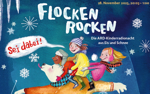 Flocken rocken - Die ARD-Kinderradionacht 2025 aus Eis und Schnee - Foto: presseportal.de
