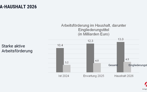 BA-Haushalt 2026: Wirksame Investitionen für schnellen Schub bei wirtschaftlicher Erholung // BA-Presseinfo Nr. 46 - Foto: presseportal.de