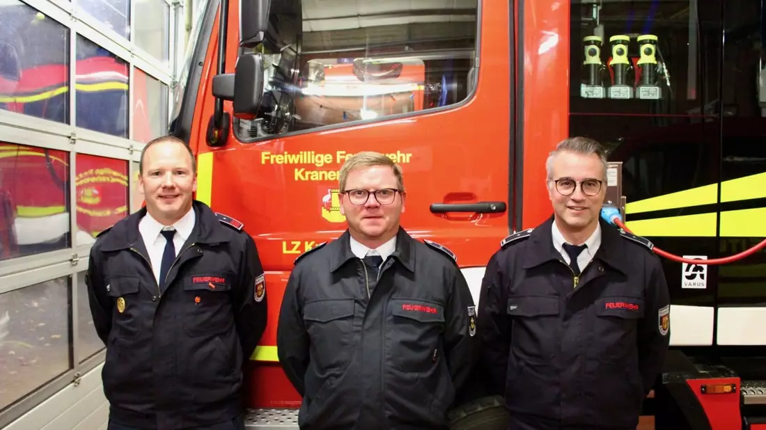FW Kranenburg: Neue Löschzugführung in Kranenburg - Bild: presseportal.de