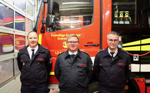 FW Kranenburg: Neue Löschzugführung in Kranenburg - Foto: presseportal.de