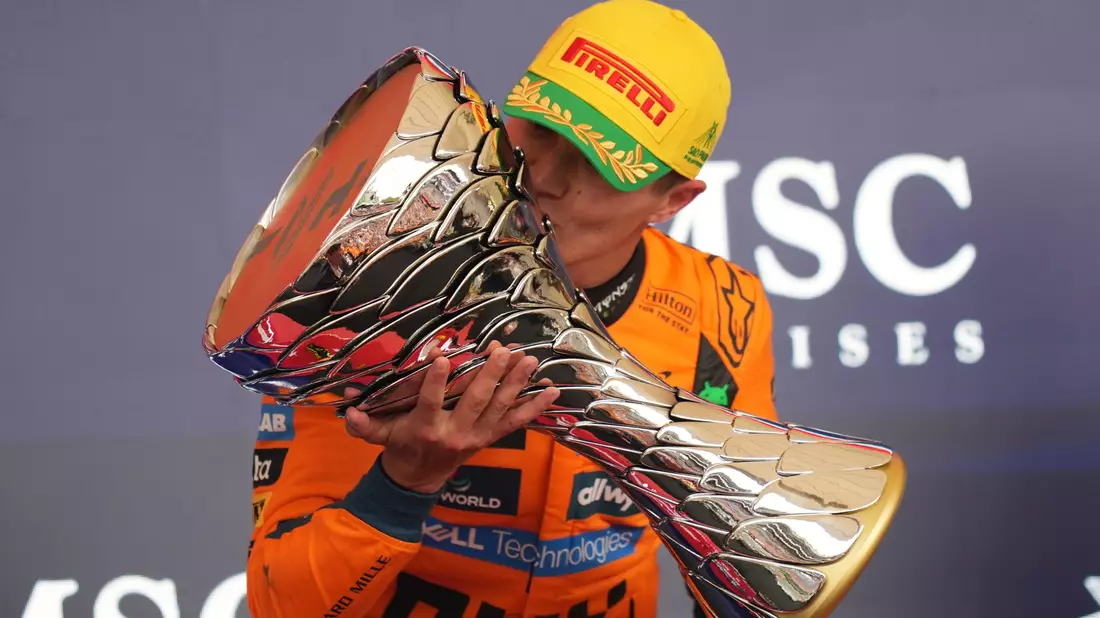 Es war bereits Lando Norris' siebter Saisonsieg.  - Bild: Andre Penner/AP/dpa