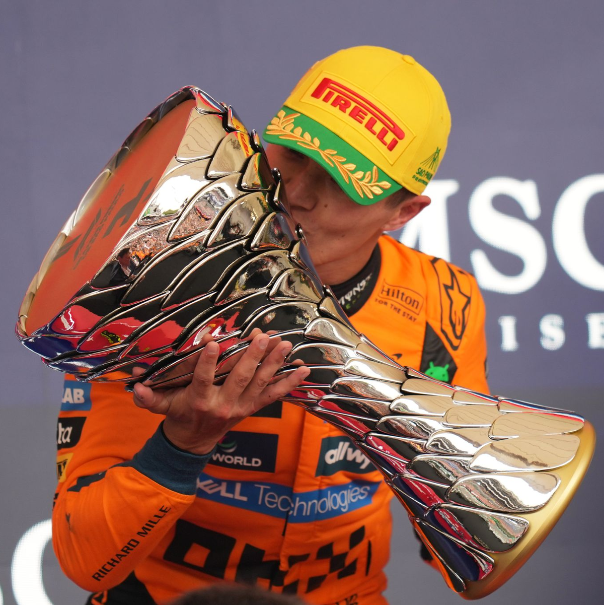 Es war bereits Lando Norris' siebter Saisonsieg.  - Foto: Andre Penner/AP/dpa