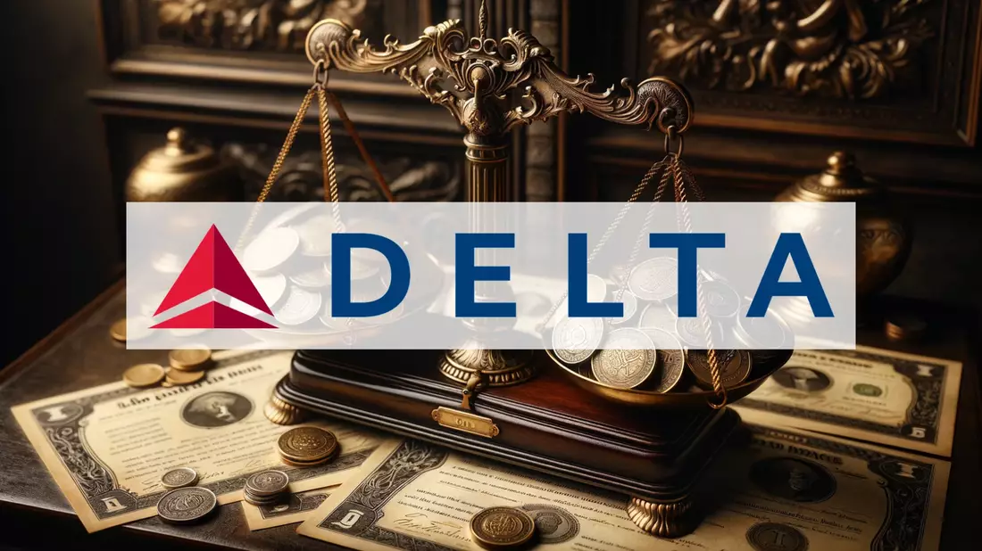 Delta Air Lines Navigates Government Shutdown Turbulence Illustration mit AI erstellt übermittelt durch boerse-global.de