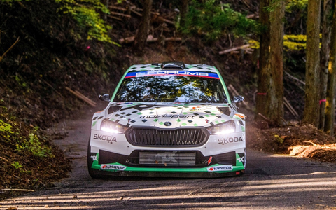 Rallye Japan: Škoda Fabia RS Rally2-Fahrer Nikolay Gryazin übernimmt WRC2 Challenger-Führung - Foto: presseportal.de