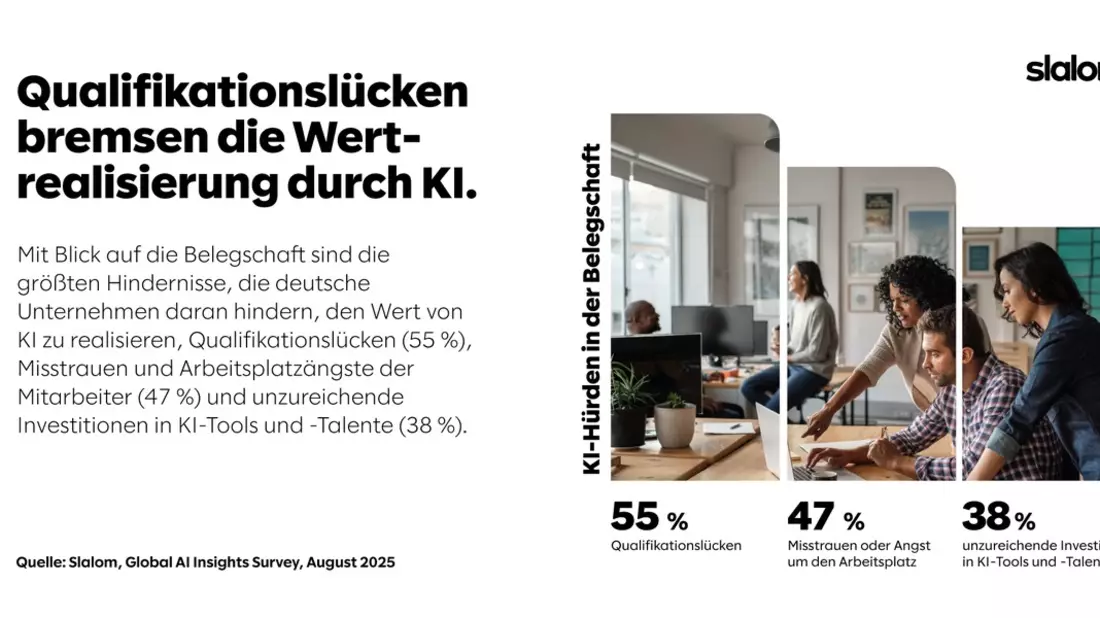 KI-Wandel in deutschen Unternehmen: Qualifikationslücken sind größtes Hindernis für Erfolg - Bild: presseportal.de