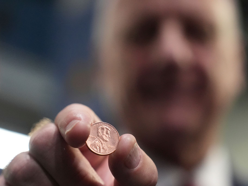 Nach 230 Jahren brauchen die USA keine Rohlinge zum Prägen von neuen Pennys. - Foto: Matt Slocum/AP/dpa