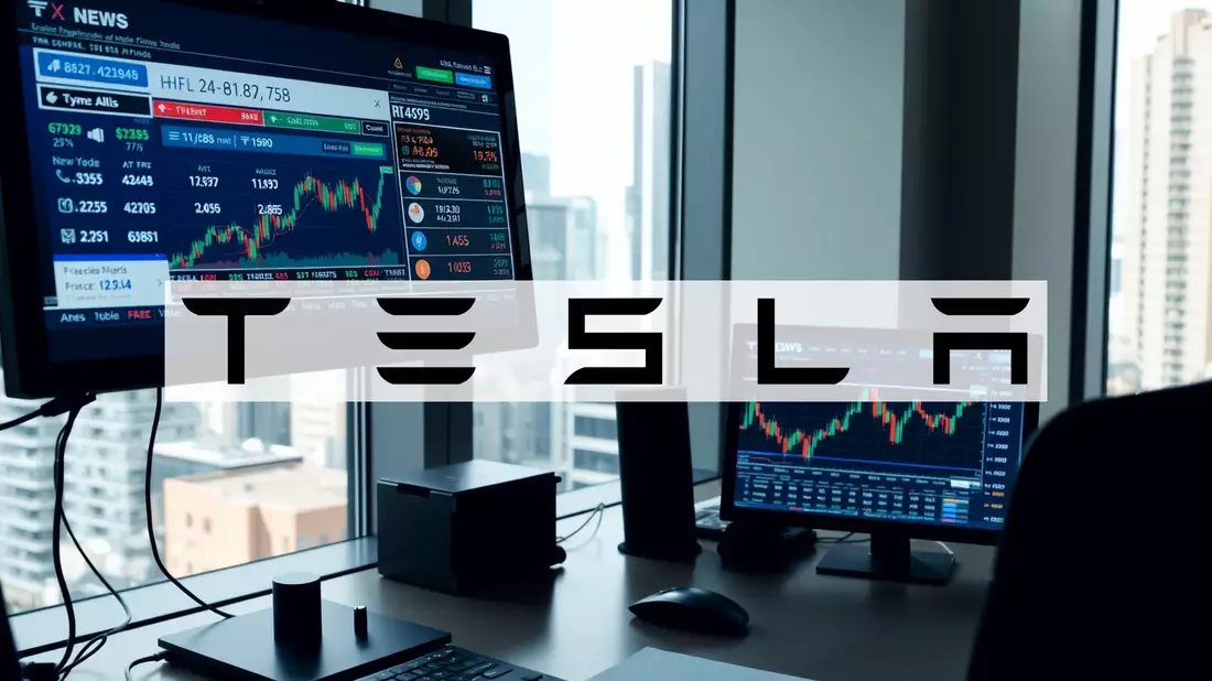 Tesla Shares Feel the Pressure as Market Rotation Hits Tech Sector Illustration mit AI erstellt übermittelt durch boerse-global.de