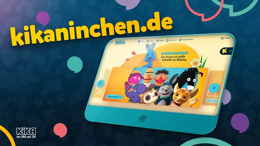 KiKA von ARD und ZDF stärkt Vorschulwelt auf kika.de / KiKAninchen-Welt fördert gemeinsame Mediennutzung in der Familie - Bild: presseportal.de