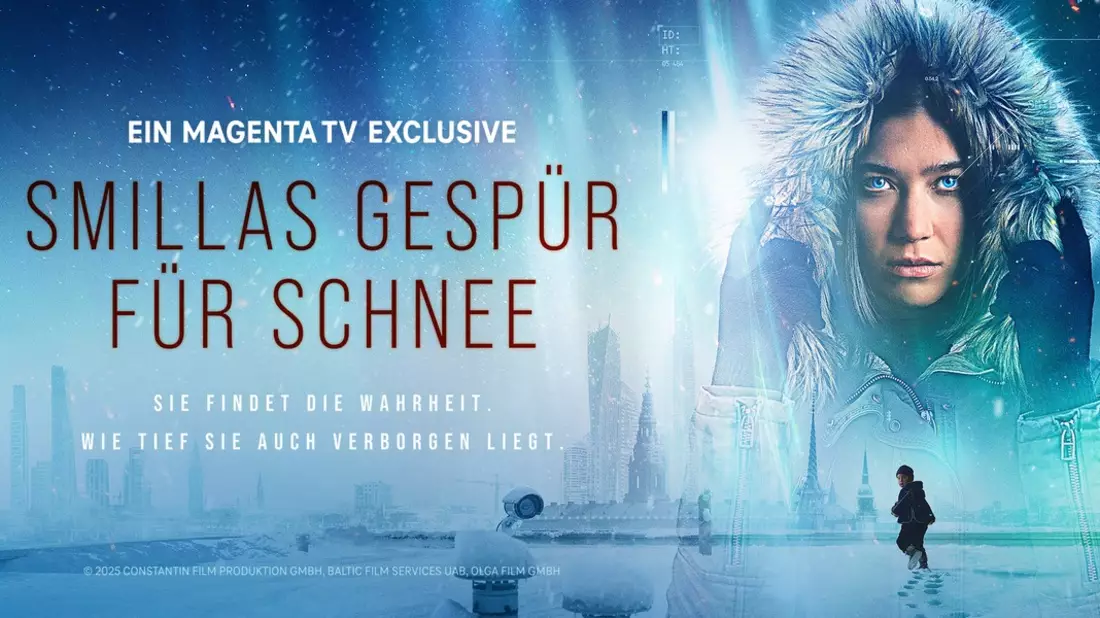 Die Constantin Film-Serie Smillas Gespür für Schnee mit Filippa Coster-Waldau, Elyas M'Barek und Henry Lloyd-Hughes startet im Dezember bei MagentaTV - Bild: presseportal.de