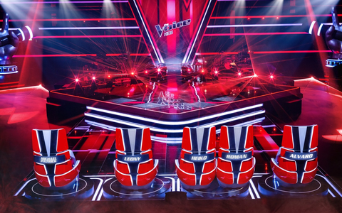 Vierfach-Premiere bei The Voice Kids: Michael Patrick Kelly, Leony, HE/RO und Alvaro Soler buhlen um die besten jungen Gesangstalente - Foto: Joyn/Claudius Pflug/Andre Kowalski, presseportal.de