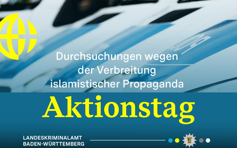 LKA-BW: Aktionstag gegen islamistische Propaganda: Durchsuchungen bei drei Personen in Baden-Württemberg - Foto: presseportal.de