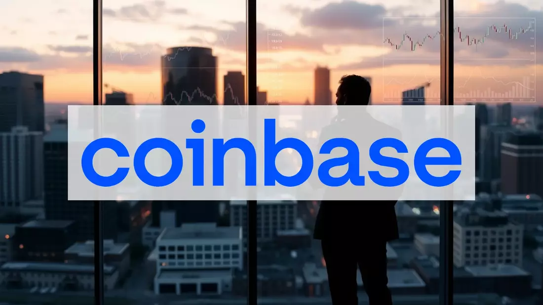 Coinbase Shares Face Pressure Amid Insider Selling Activity Illustration mit AI erstellt übermittelt durch boerse-global.de