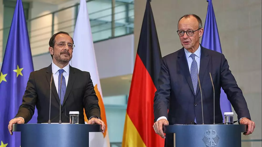 Nikos Christodoulides und Friedrich Merz am 14.11.2025 - Bild: über dts Nachrichtenagentur