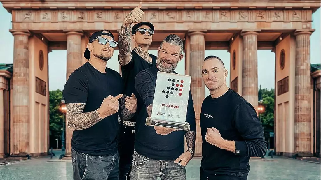Frei.Wild mit dem Nummer 1 Award der offiziellen Deutschen Charts (Archiv) - Bild: Frei.Wild,  Text: über dts Nachrichtenagentur