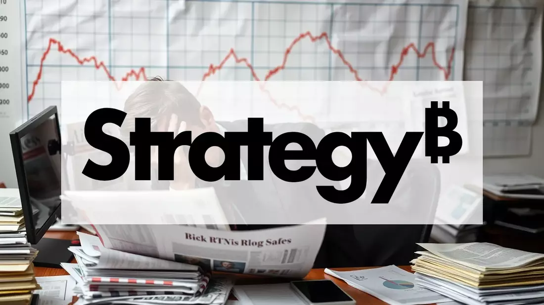Strategy Shares Plunge to Unprecedented Discount Illustration mit AI erstellt übermittelt durch boerse-global.de