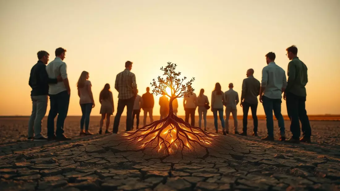Resilienz entsteht in der Gemeinschaft Illustration mit AI erstellt übermittelt durch boerse-global.de
