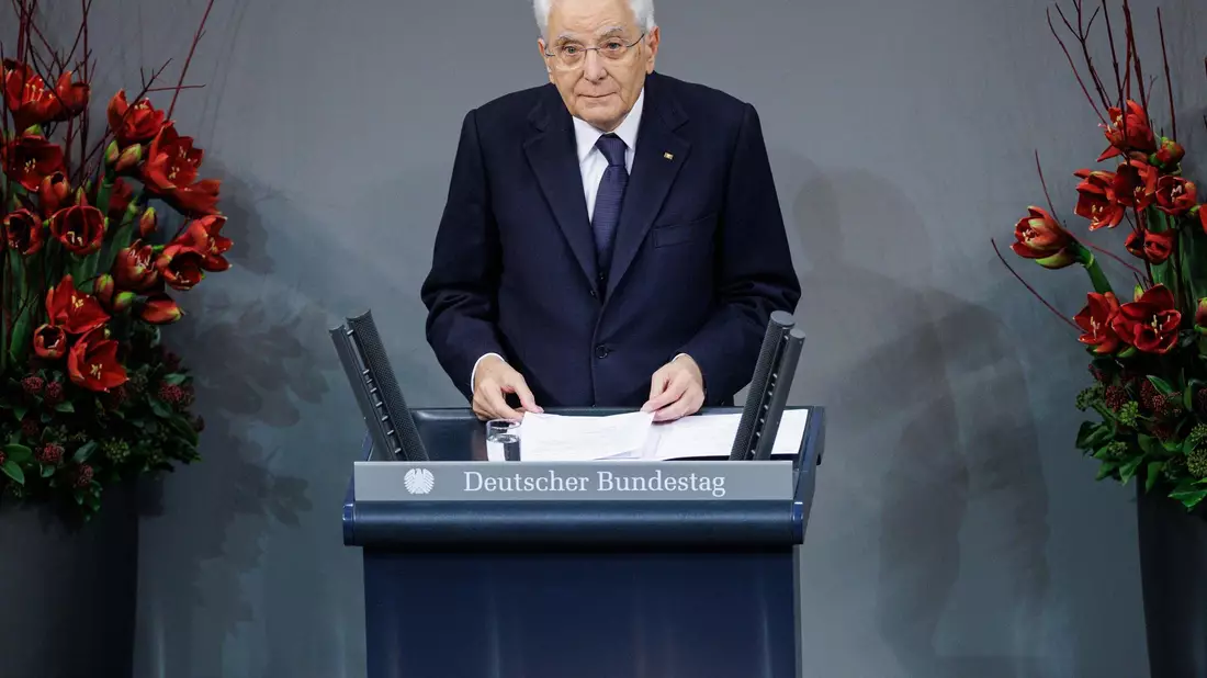Italiens Präsident Mattarella plädiert zum Volkstrauertag für eine Stärkung des Multilateralismus - Bild: Carsten Koall/dpa