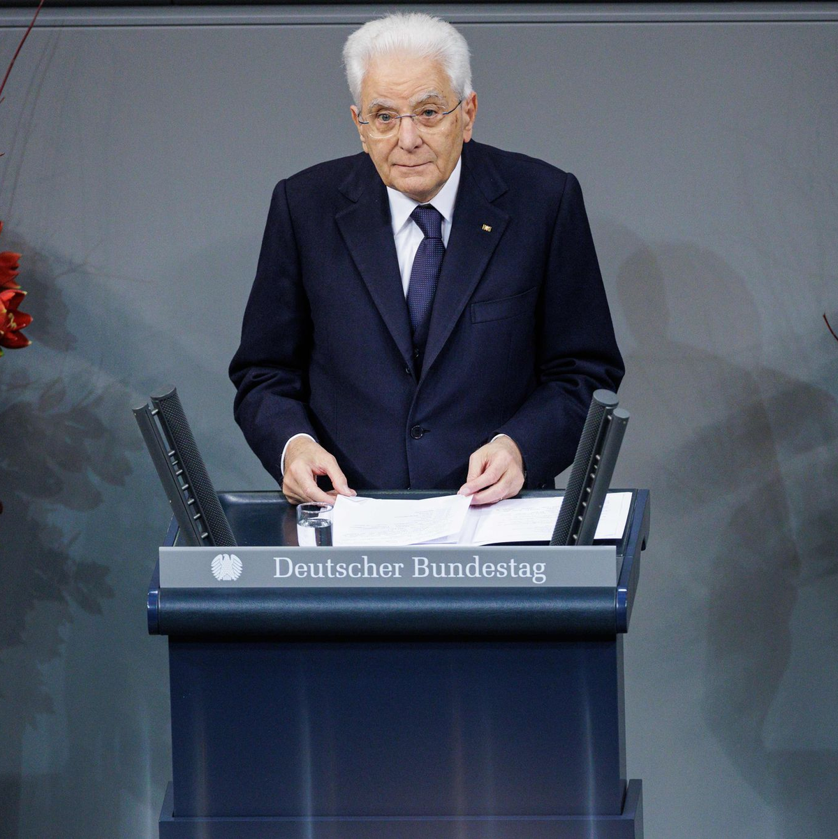 Italiens Präsident Mattarella plädiert zum Volkstrauertag für eine Stärkung des Multilateralismus - Foto: Carsten Koall/dpa