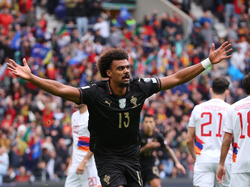 Auch Goncalo Ramos reihte sich in Portugals Torschützenliste ein.  - Foto: Luis Vieira/AP/dpa