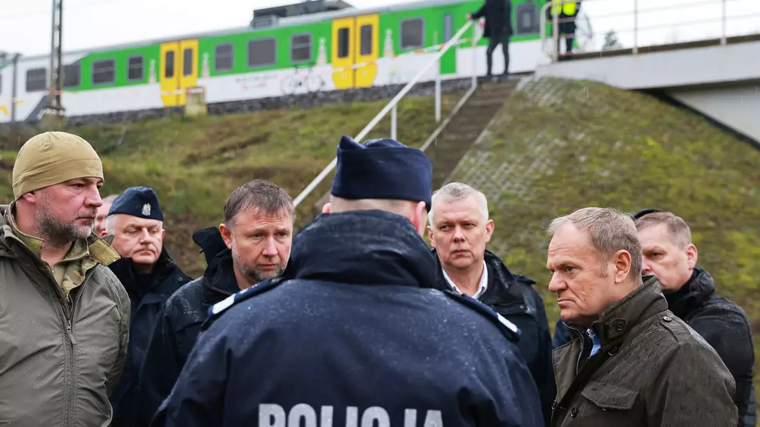 Die Regierung spricht von einem Sabotageakt. (Archivbild) - Bild: KPRM/AP/dpa