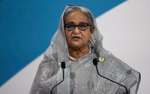 Ex-Ministerpräsidentin Hasina warf dem Gericht in einer ersten Reaktion vor, es habe eine «politisch motivierte» Entscheidung getroffen. (Archivbild) - Foto: Christophe Ena/AP/dpa