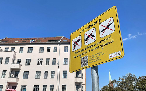 Waffenverbotszone in Berlin (Archiv) - Foto: über dts Nachrichtenagentur