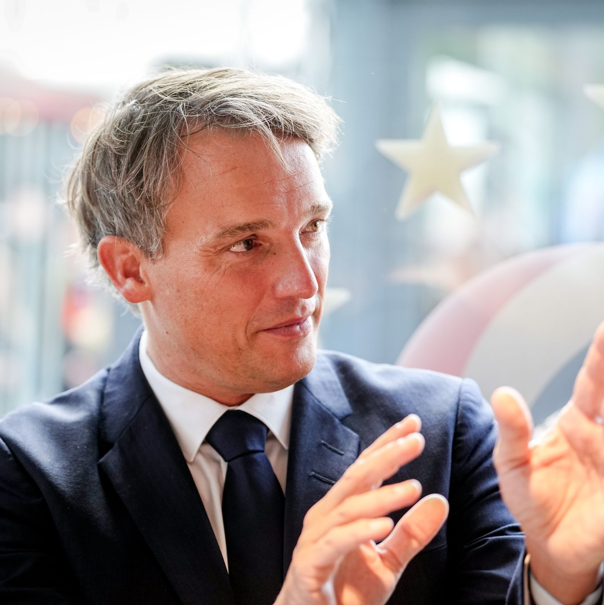 SAP-Chef Christian Klein und weitere Firmenvertreter waren zu Gast beim Digitalgipfel.  - Foto: Kay Nietfeld/dpa