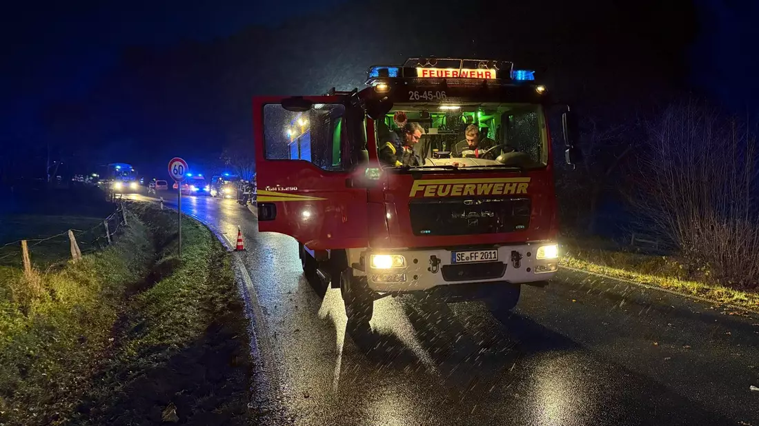 FW-SE: Schwerer Verkehrsunfall eines Löschfahrzeuges - Bild: presseportal.de