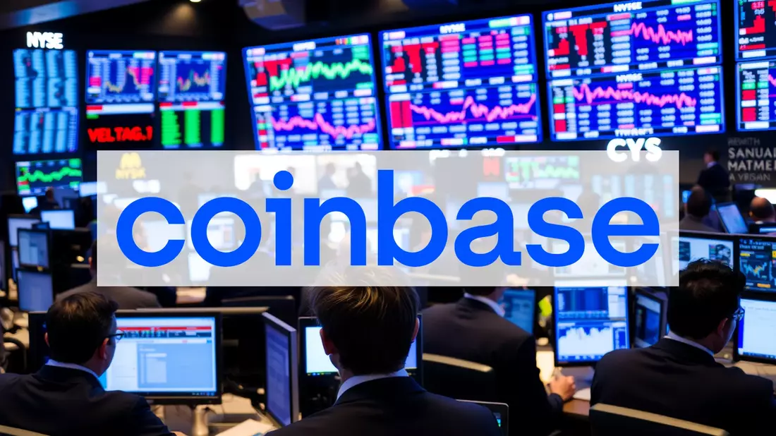 Institutional Exodus Rattles Coinbase as Bitcoin Discount Widens Illustration mit AI erstellt übermittelt durch boerse-global.de