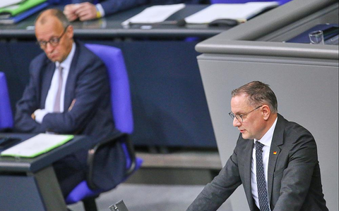 Friedrich Merz und Tino Chrupalla (Archiv) - Foto: über dts Nachrichtenagentur