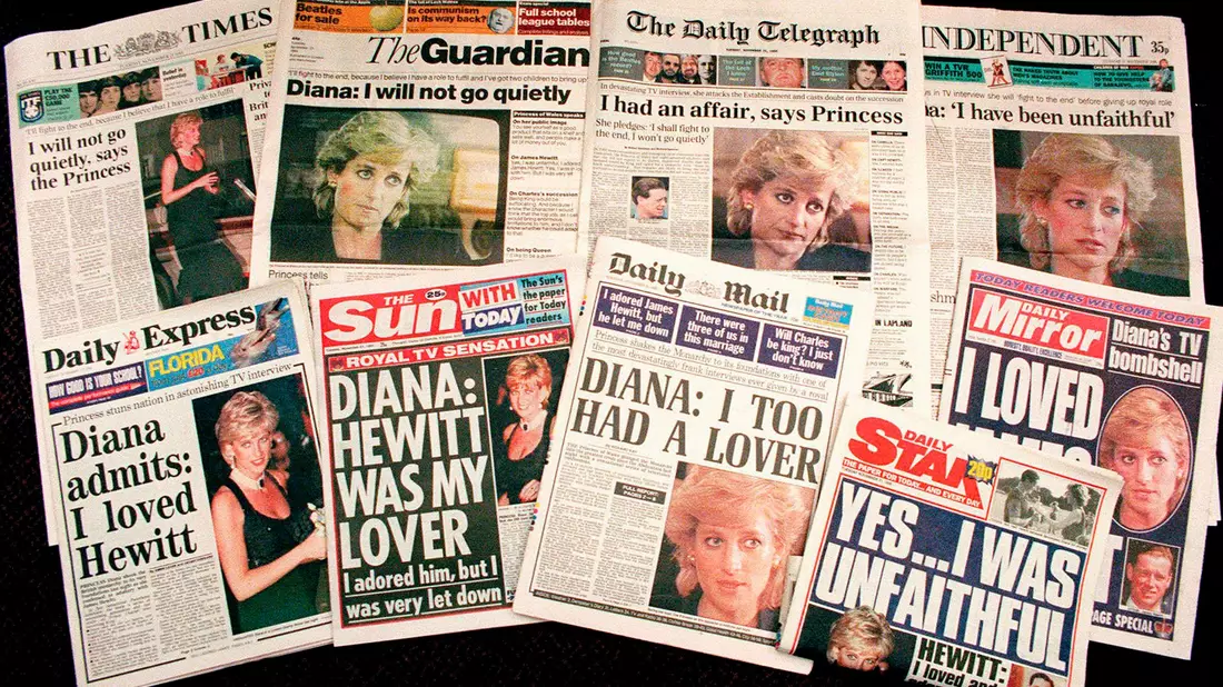 Das Interview beherrschte am Tag nach der Ausstrahlung die Titelseiten britischer Medien. (Archivbild) - Bild: Martin Cleaver/AP/dpa