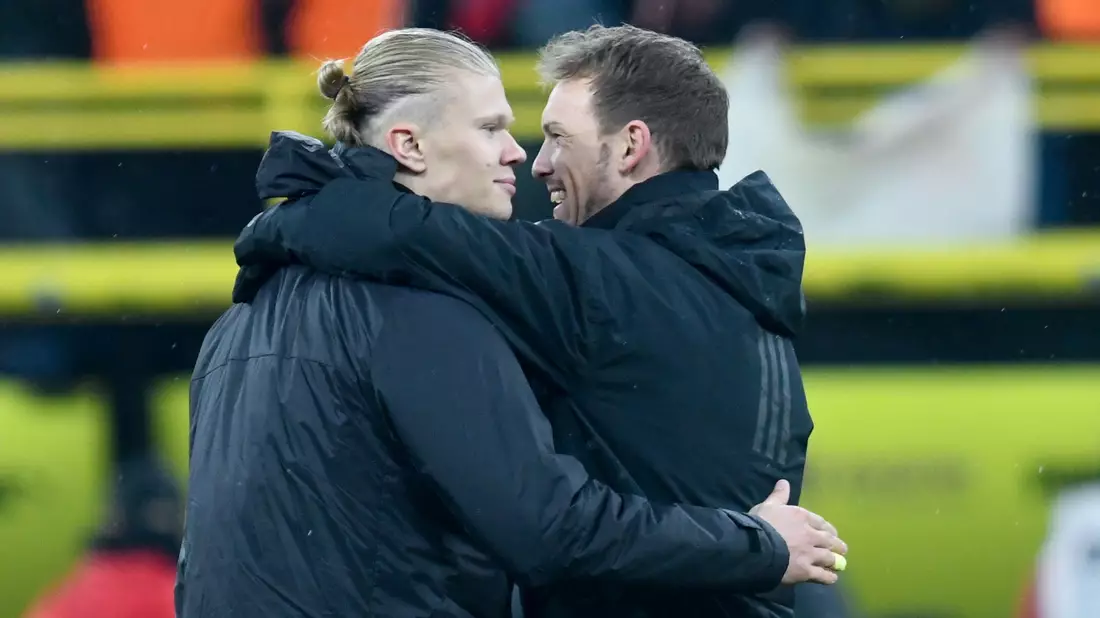 Wiedersehen in Amerika? Haaland und Nagelsmann. - Bild: Bernd Thissen/dpa